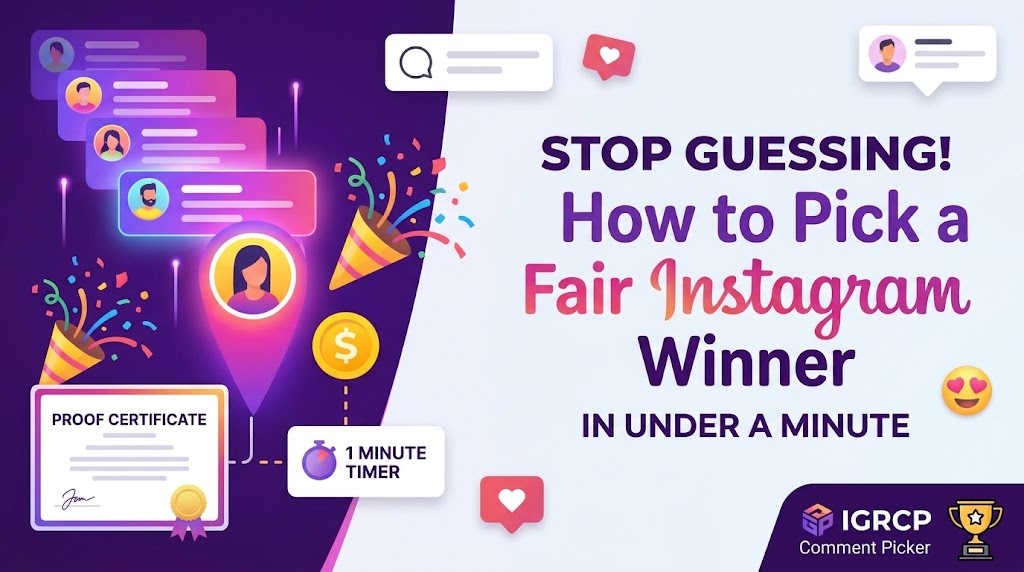Stop Guessing Instagram Winners: How to Pick a Comment Fairly in Under a Minute